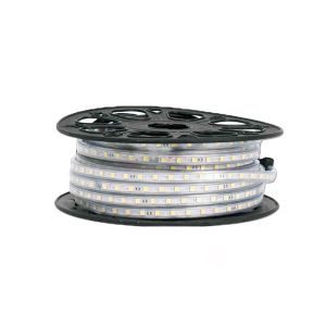 Manguera LED plana, blanco c&aacute;lido, 127 V, IP65. HMLED5050SMD127VB Tecnolite