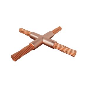Molde en x, cable 4/0 a cable 4/0. ECOTGM-CCX-4/0-4/0 Total Ground