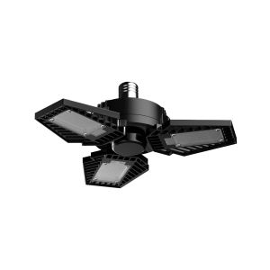 Foco LED tipo ventilador, con 3 paneles ajustables, luz de día, 6500 K, 65 W. 65LHBGLED65MVN Tecnolite