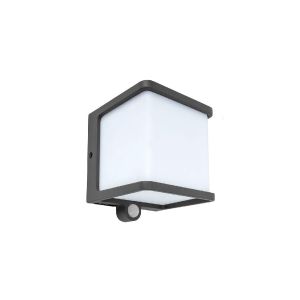 Lámpara para sobreponer en muro con panel solar integrado y sensor de movimiento, 7.5 W. 7SOLLED19VCD30G Tecnolite