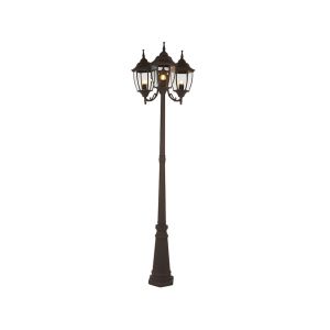 Lámpara poste de luz, 3 faroles, 2.21 m de altura, 78 W. PFT-6004-3/CF Tecnolite