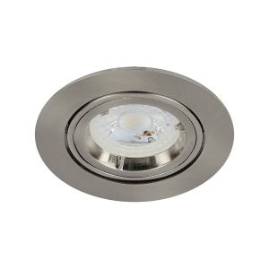 Lámpara para empotrar dirigible de interior, 6 W, satinado, aluminio. YD-905/S Tecnolite