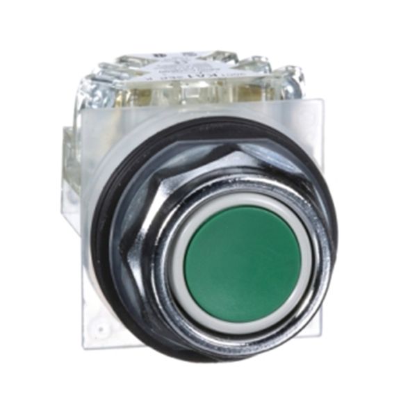 Pulsador rasante verde, 9001KR1GH13 Schneider Electric