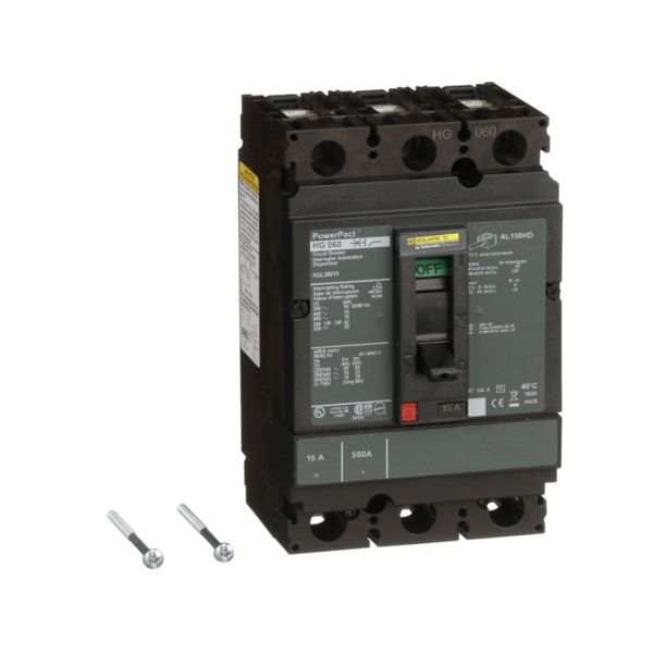 Interruptor Termomagnético, 3 Polos, 15 A. HGL36015 Schneider Electric