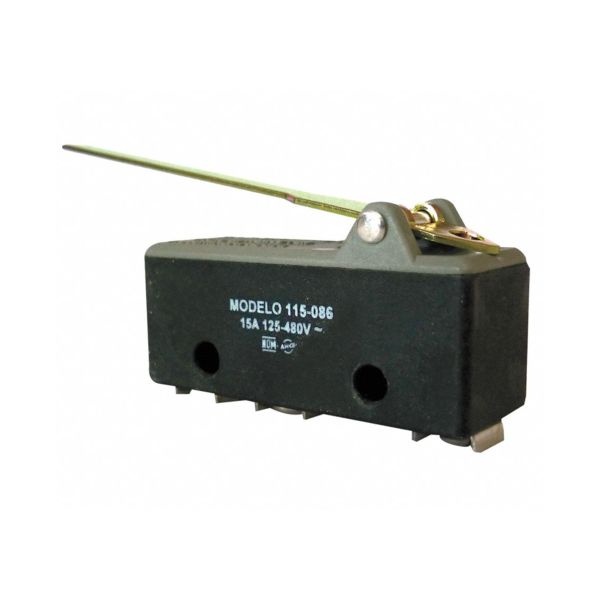 Microinterruptor básico de precisión de palanca, 15 A. 115-086 Arrow Hart