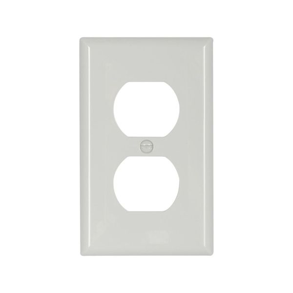 Placa para receptáculo dúplex, nylon, blanco. 5132W Arrow Hart