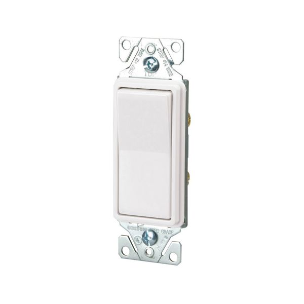 Pulsador decorativo, 15 A, 120/277 V, blanco. 7521W-BOX Arrow Hart