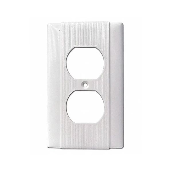 Placa para receptáculo dúplex, baquelita, blanco. 92101B Arrow Hart