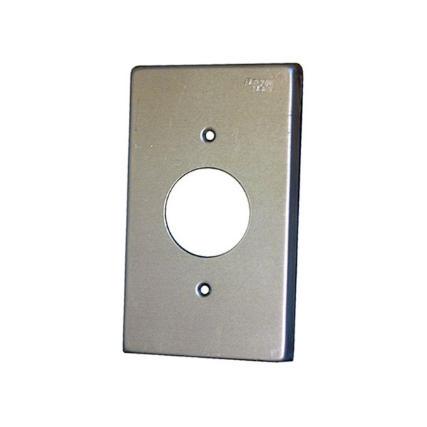 Placa para receptáculo sencillo redondo 35 mm, plata. 95091 Arrow Hart
