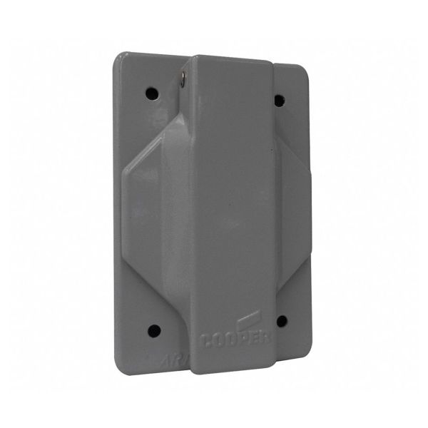 Placa con tapa gris para receptáculo. AH102035 Arrow Hart