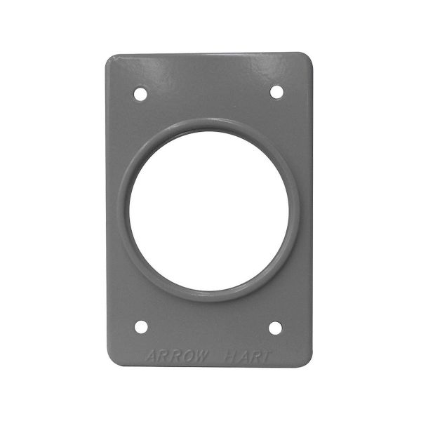 Placa para receptáculo redondo, aluminio, 55 mm. AH2155 Arrow Hart