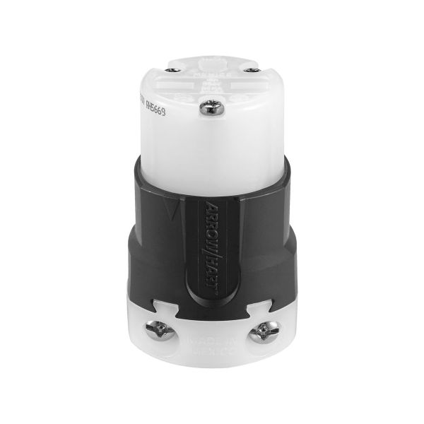 Conector ultraGrip, 2 polos, 3 hilos, NEMA 6-15. AH5669 Arrow Hart