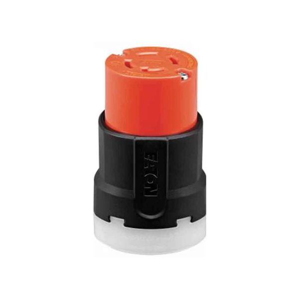 Conector media vuelta, 20 A, 3 polos, naranja. AHCL1020C Arrow Hart