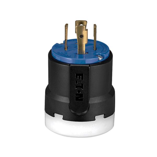 Clavija de media vuelta negro/azul, 3 polos, 30 A. AHCL1530P Arrow Hart 