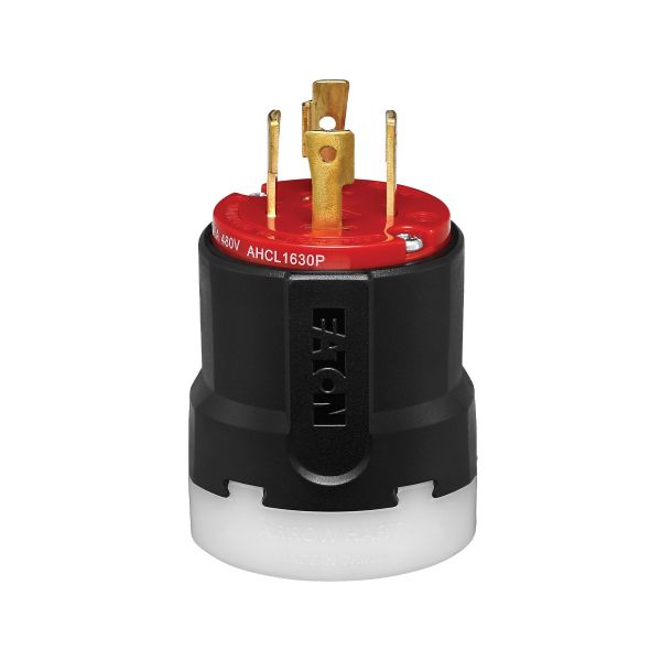 Clavija industrial con bloqueo codificado, 30 A, 480 V. AHCL1630P Arrow Hart