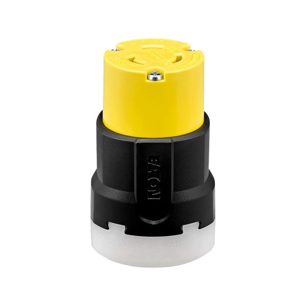 Conector media vuelta, 30 A, 2 polos, NEMA L5-30. AHCL530C Arrow Hart