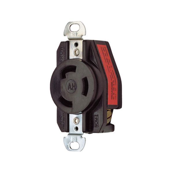 Receptáculo media vuelta 3 polos, 3 hilos, 30 A. WD3330 Arrow Hart