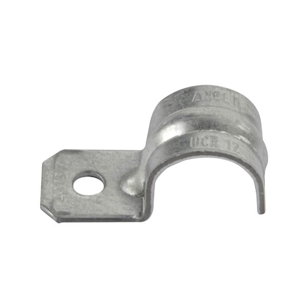 Abrazadera tipo uña 1/2" para conduit etiqueta verde. UC 12 ANCLO