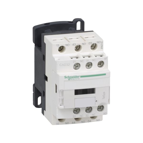Relevador de Control D, 110V, 3NA-2NC, CAD32F7 Schneider Electric