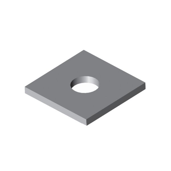 Placa 1 PC galvanizada con arandela. 1PC Conhesa