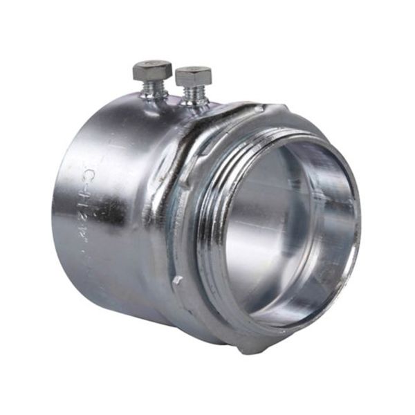 Conector de fijación recto, sin aislamiento, acero, 4". 459 Crouse Hinds