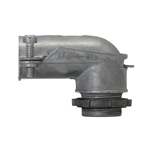 Conector de compresión, ángulo de 90°, sin aislamiento, 3/8". 724DC Crouse Hinds