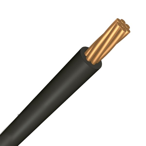Cable THW-LS calibre 4, negro, carrete de 500 mts. CTHW-4C Condulac