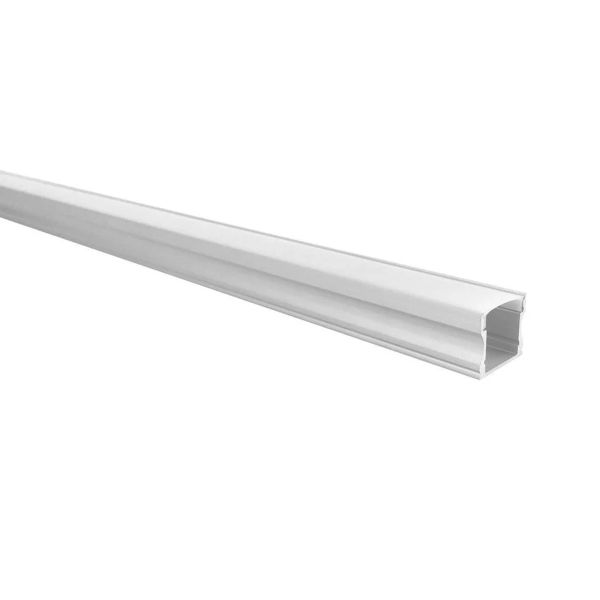 Perfil de aluminio, para sobreponer en muro o techo, satin, 3 m. AC6200S Tecnolite