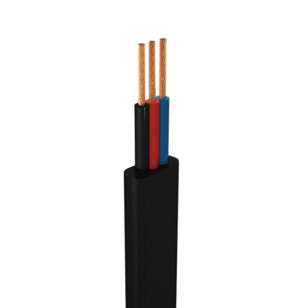 Cable plano para alimentación de bombas sumergibles, calibre 3 x 6, negro, metro. CBS3X6T Condumex