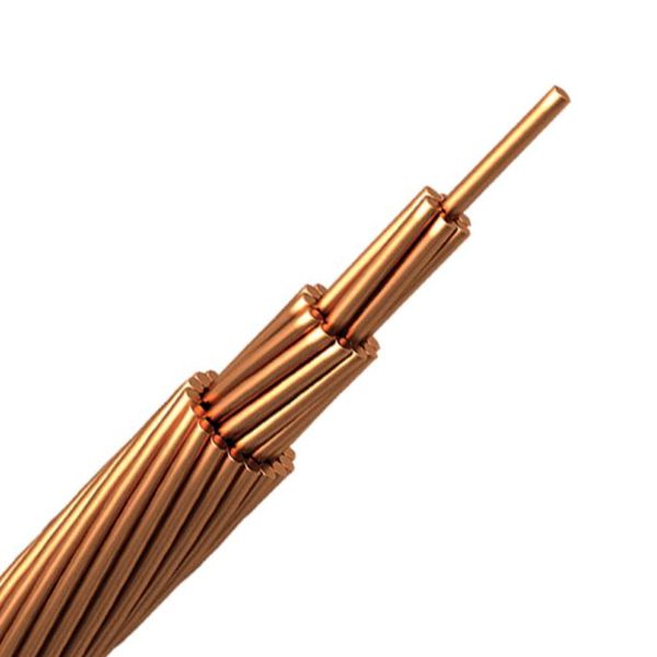 Cable de cobre semiduro desnudo, calibre 1/0, metro. CD-1/0T Condumex
