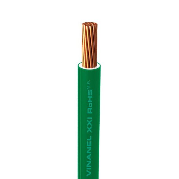 Cable THW-LS calibre 10, verde, carrete de 1000 mts. CTHW-10CV Condumex