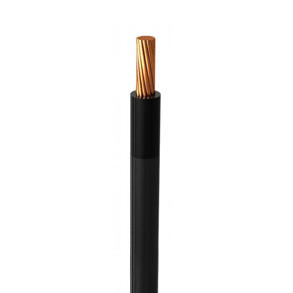 Cable THW nylon calibre 1/0, negro, metro. CTHWN-1/0T Condumex