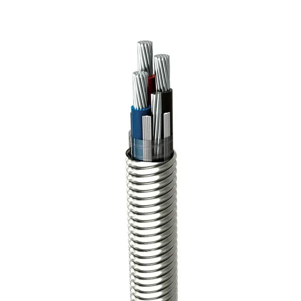 Cable armanel S-8000 4x6+1x6, sin cubierta, carrete de 1500 mts. XHHW4X6+1X6AL600V Condumex