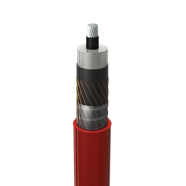 Cable XLP-RA para media tensión, calibre 500, 15k V, rojo, metro. XLP1/0AL15KVT Condumex
