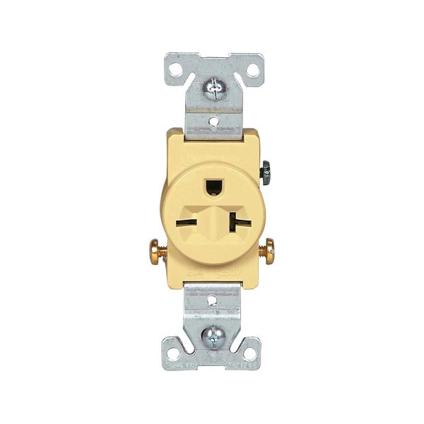 Conector de grado industrial, 20 A, marfil. 1876V-BOX Eaton