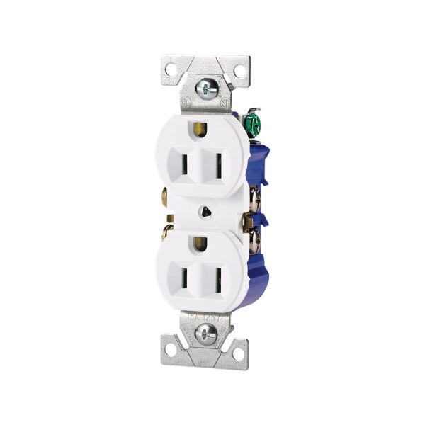 Contacto dúplex aterrizado, 2 polos, blanco. 270W Eaton