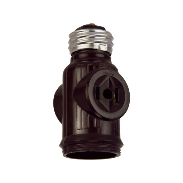 Adaptador para 1 socket y 2 contactos, café. 715B-BOX Eaton