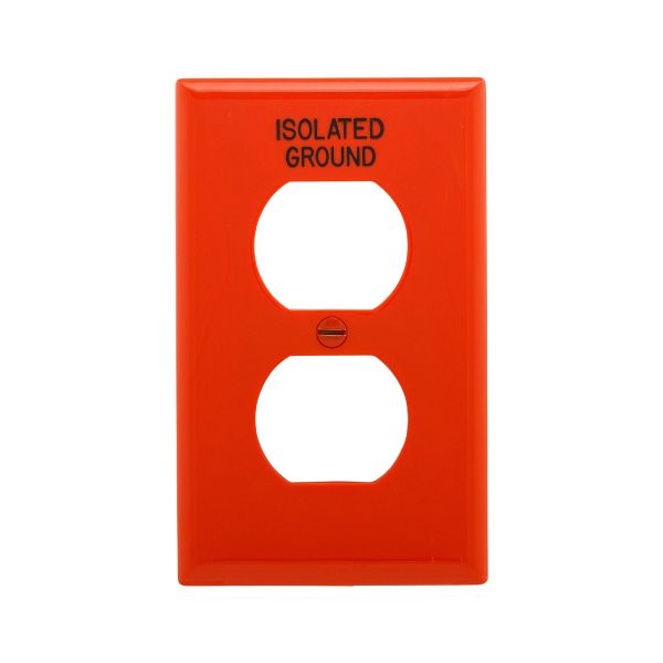 Placa para contacto dúplex, naranja. IG5132RN-BOX Eaton