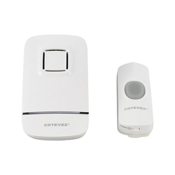 Timbre inalámbrico con 32 tonos, blanco. D649W-BL Estevez