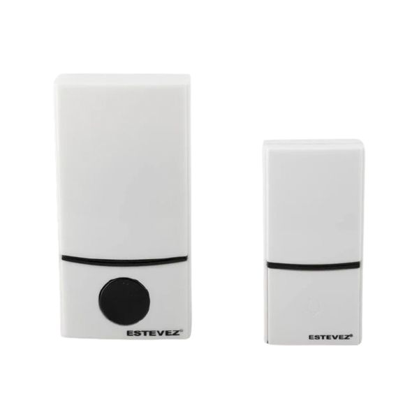 Timbre inalámbrico con 32 tonos, blanco. D885W-BL Estevez