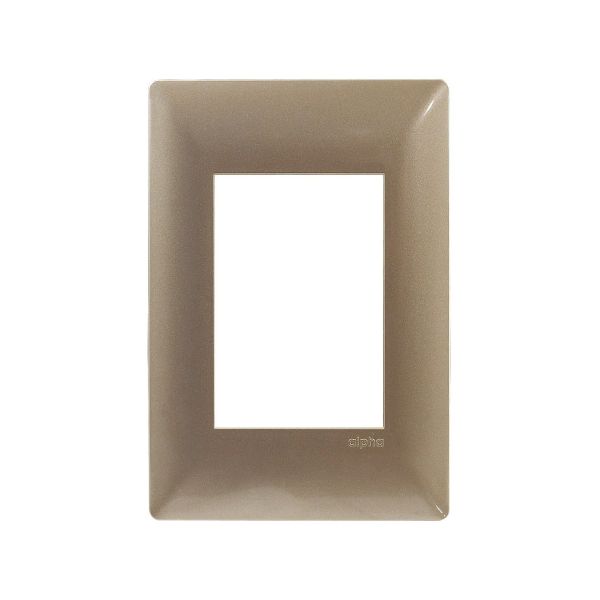 Placa de 3 ventanas, champagne. E913CHM Estevez