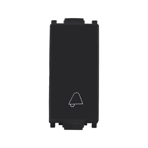 Timbre negro botón, 10 A. E92107 Estevez