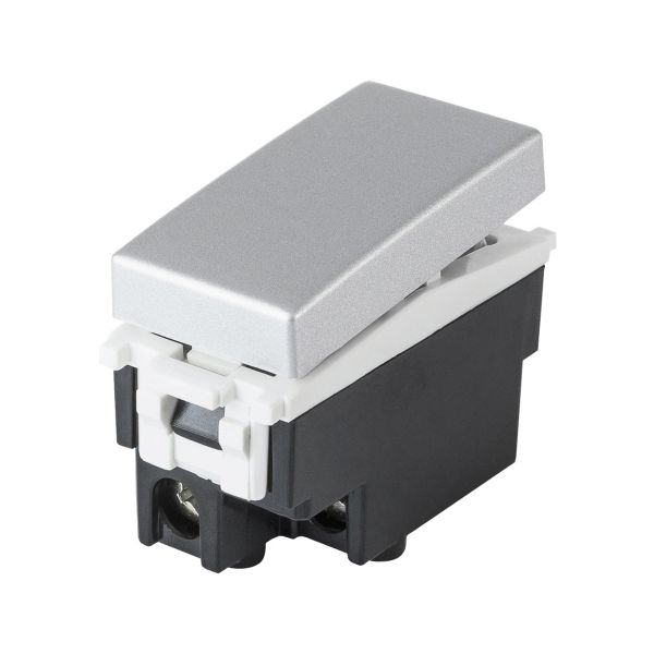 Interruptor de escalera de 3 vías, 10 A, plata. E93103 Estevez