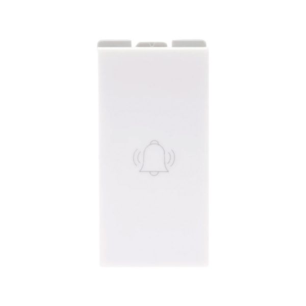 Botón timbre "campana", 10 A, blanco. N0104-BL Estevez