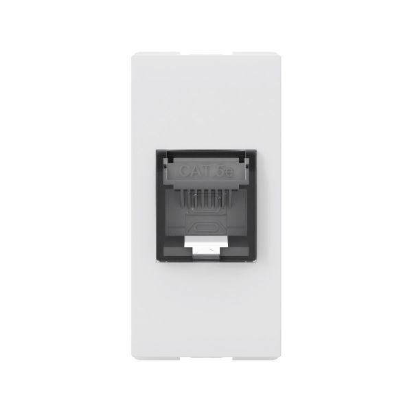 Toma sencilla de cómputo de 8 hilos RJ45, categoría 5, blanco. N0118.5-BL Estevez