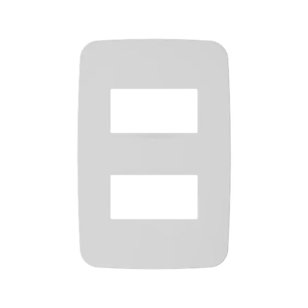 Placa de 2 módulos, blanco. N0372-BL Estevez