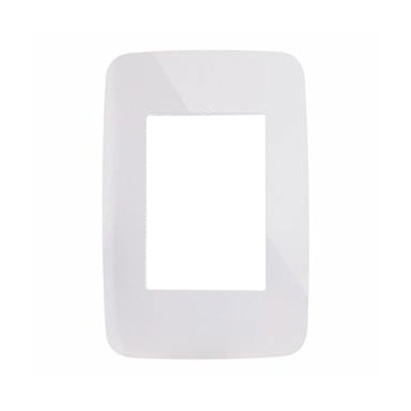 Placa de 3 módulos, blanco. N0373-BL Estevez