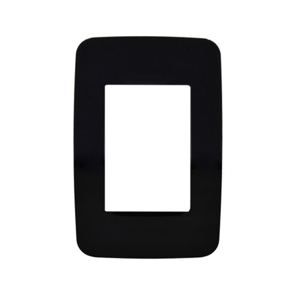 Placa de 3 módulos, negro. ES-N0373-NG Estevez