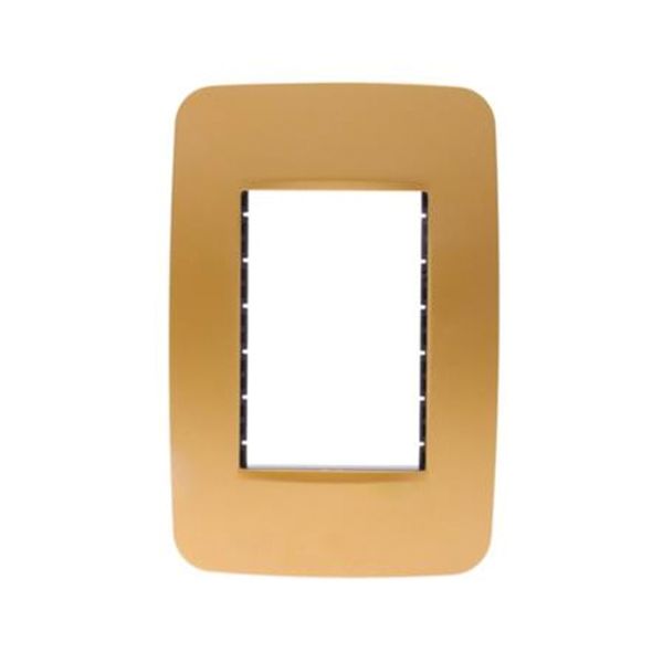 Placa de 3 módulos, oro. N0373-OR Estevez