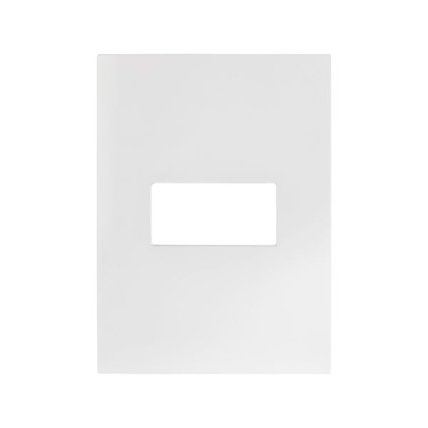 Placa de 1 módulo, 117 x 85 mm, blanco. N2471-BL Estevez